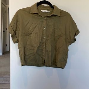 Zara crop blouse